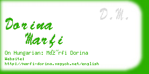 dorina marfi business card